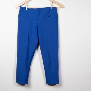 Nike Dri Fit Capri Leggings Blue Size Small
